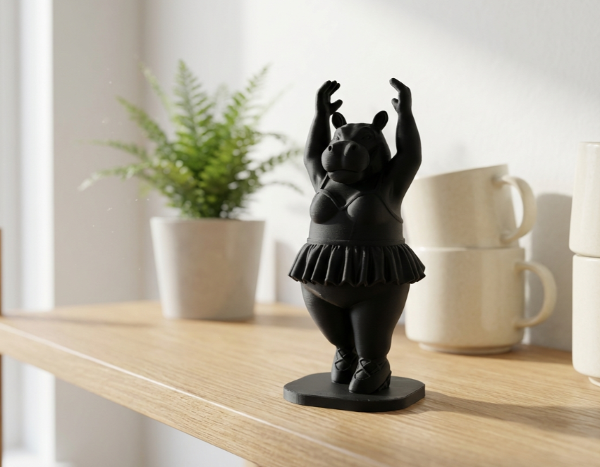 Escultura- Hipopótamo Bailarín-2