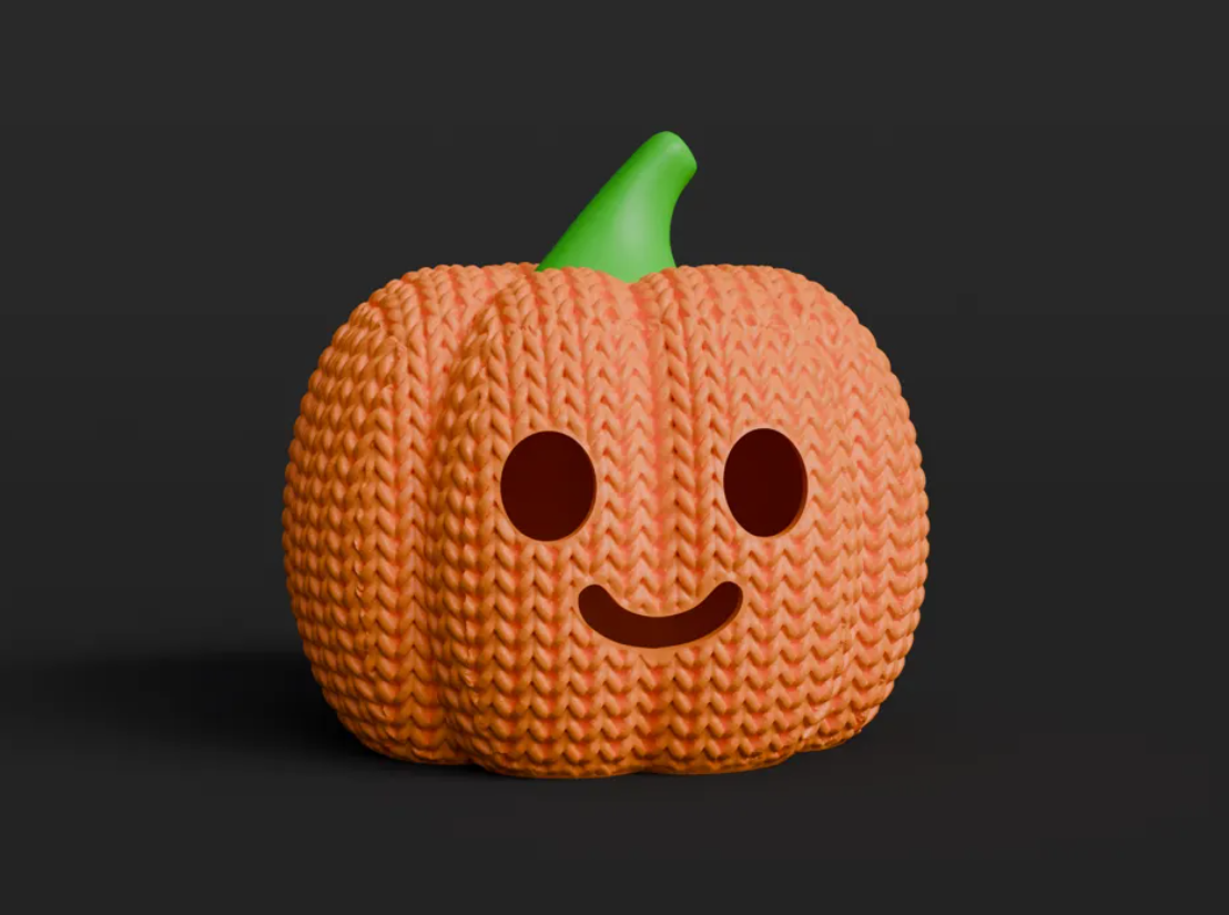 Figura estilo tejida - Calabaza-3