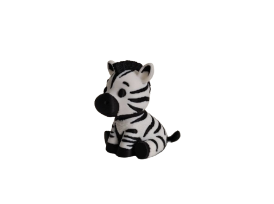 Mini Escultura Decorativa- Cebra Tierna-0