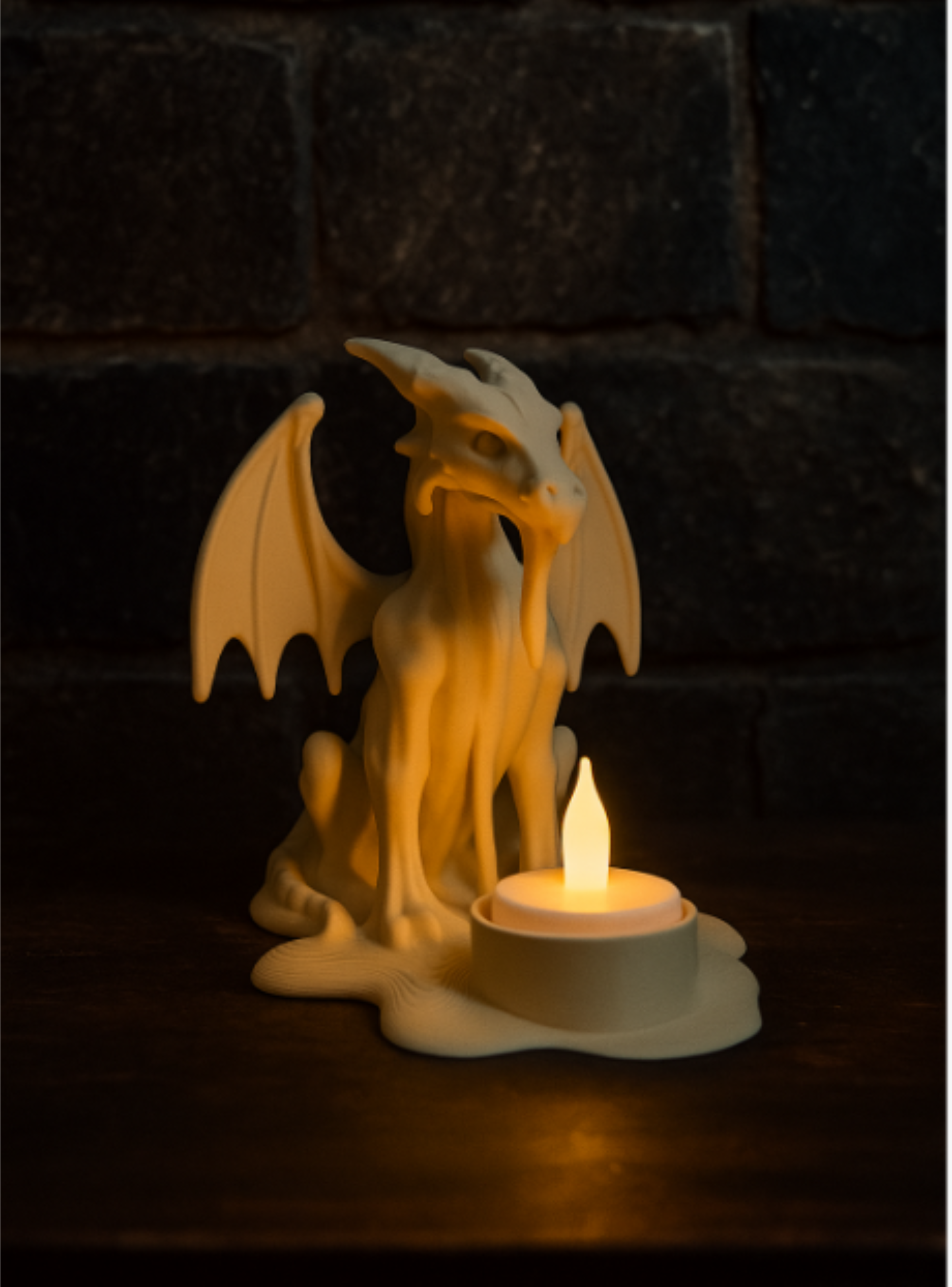 Portavelas LED- Dragón Guardián -2