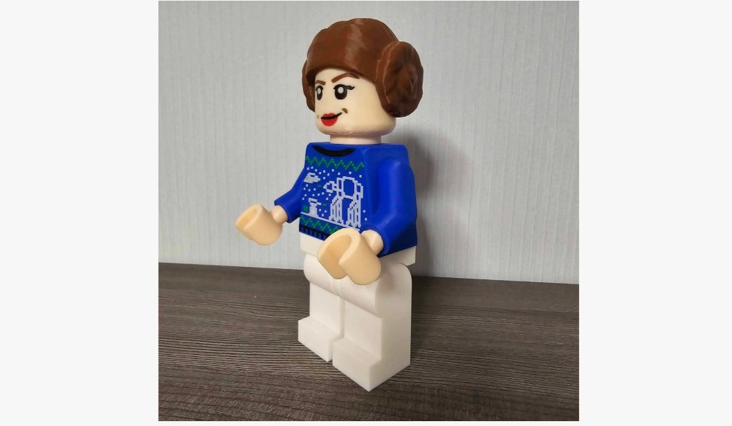 Princesa Leia Edición Navidad - Figura navideña-2