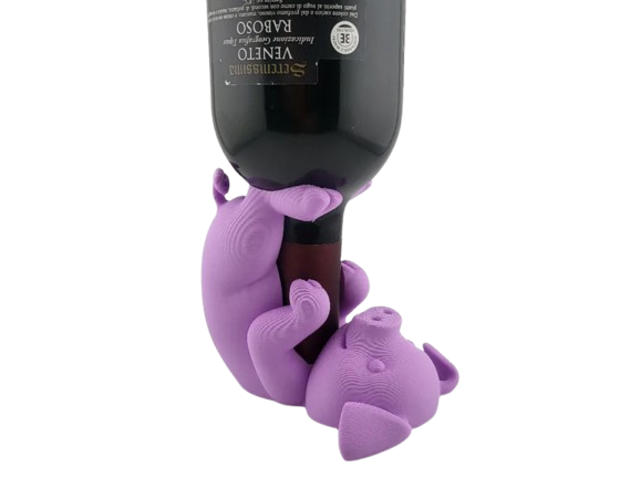 Porta Vino - Diseño Cerdito-0