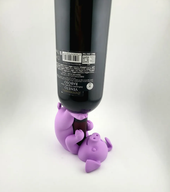Porta Vino - Diseño Cerdito-2