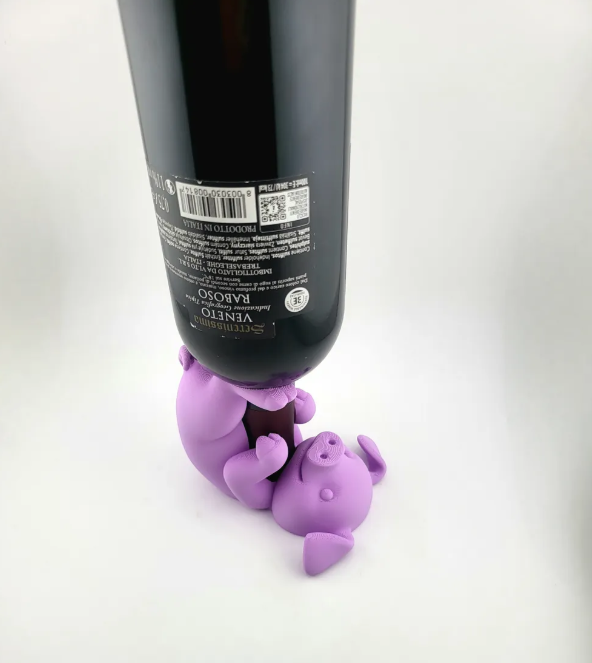Porta Vino - Diseño Cerdito-3