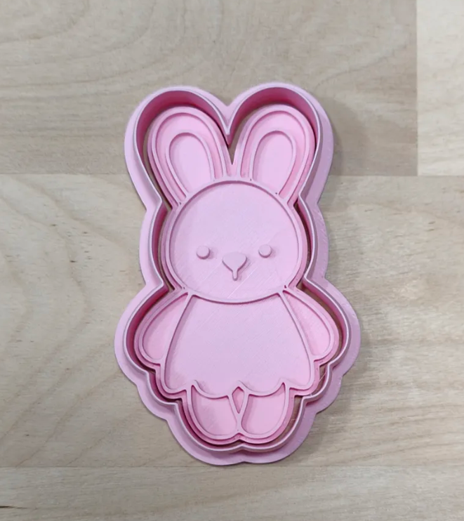 Cortador de galletas - Conejita adorable-2