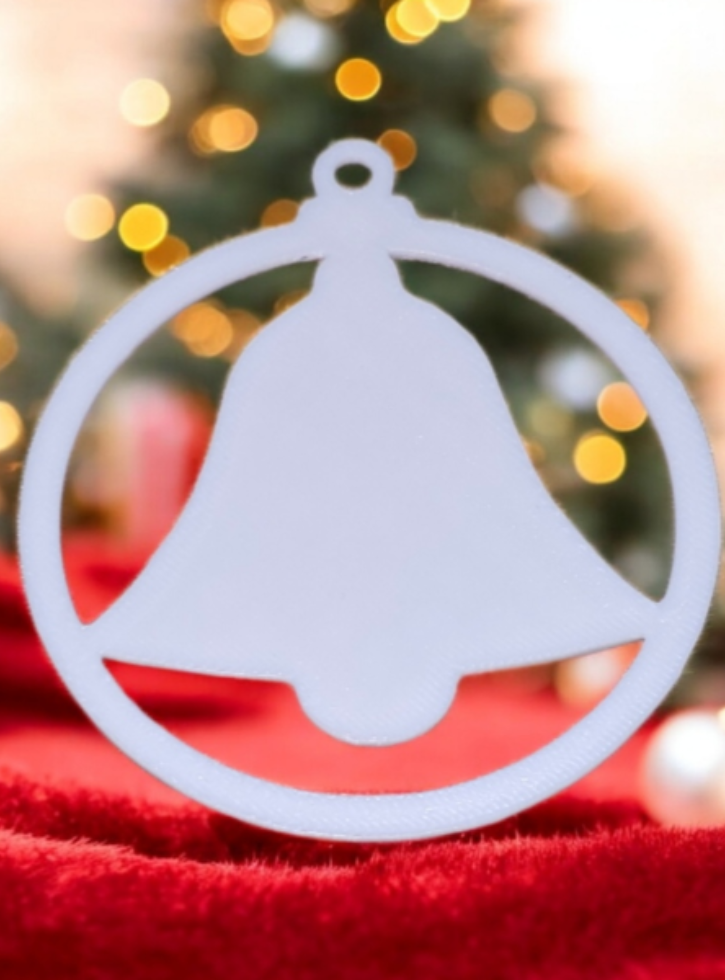 Adorno para el árbol de campana navideña-0