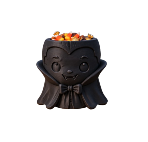 Bowl Decorativo- Drácula Dulcero Halloween 15 cm Negro -0