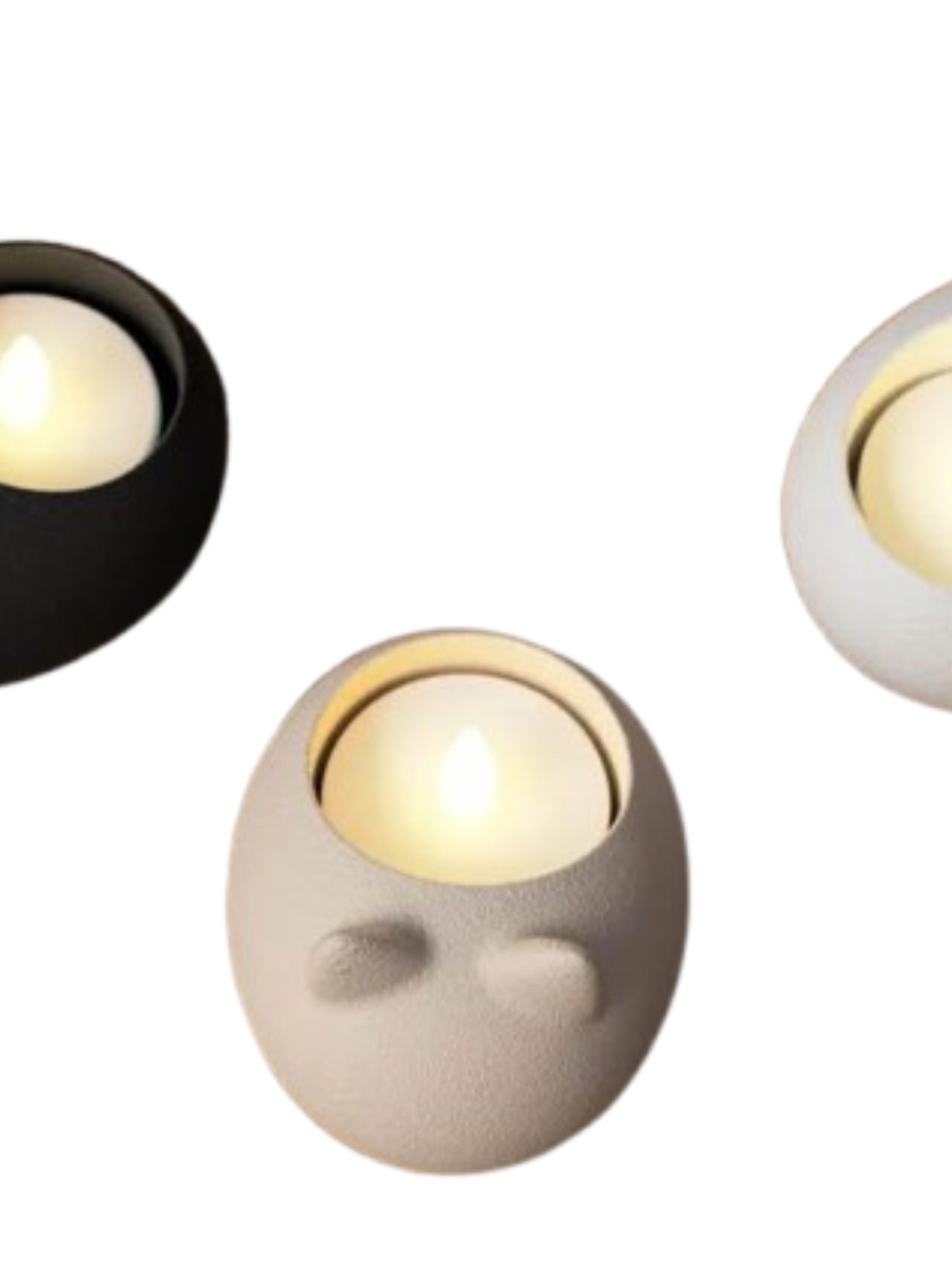 Portavelas LED Decorativo - Diseño Moderno-2