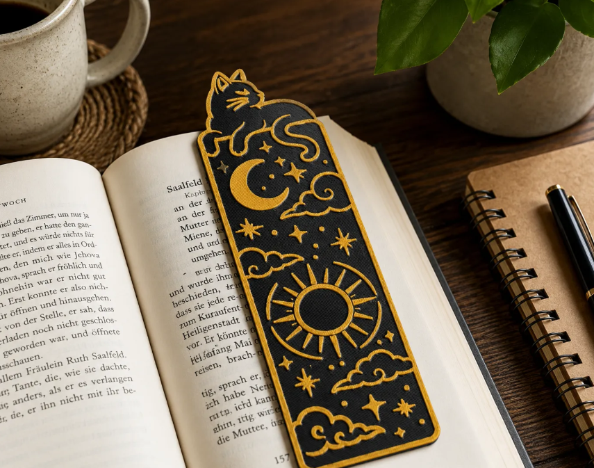 Marcapáginas Decorativo- Gato Celestial 15 cm -4