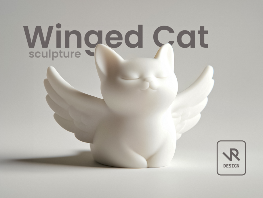 Figura - Gato con Alas-2