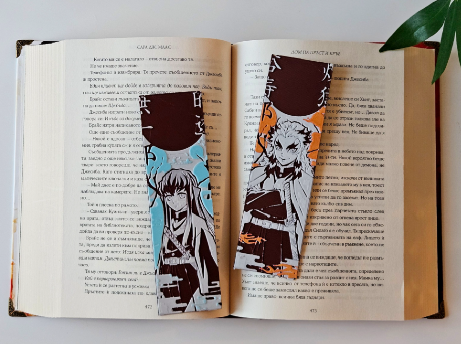 Marcapáginas- Rengoku y Muichiro-2