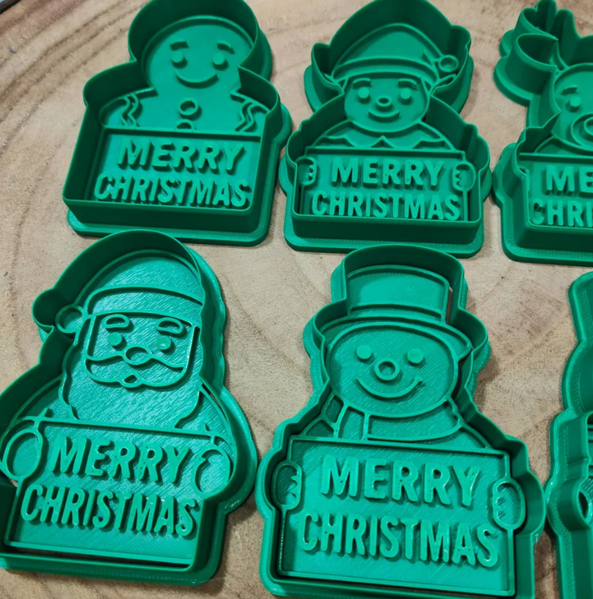 Juego de cortadores de galletas navideños (pack 6 un)-2