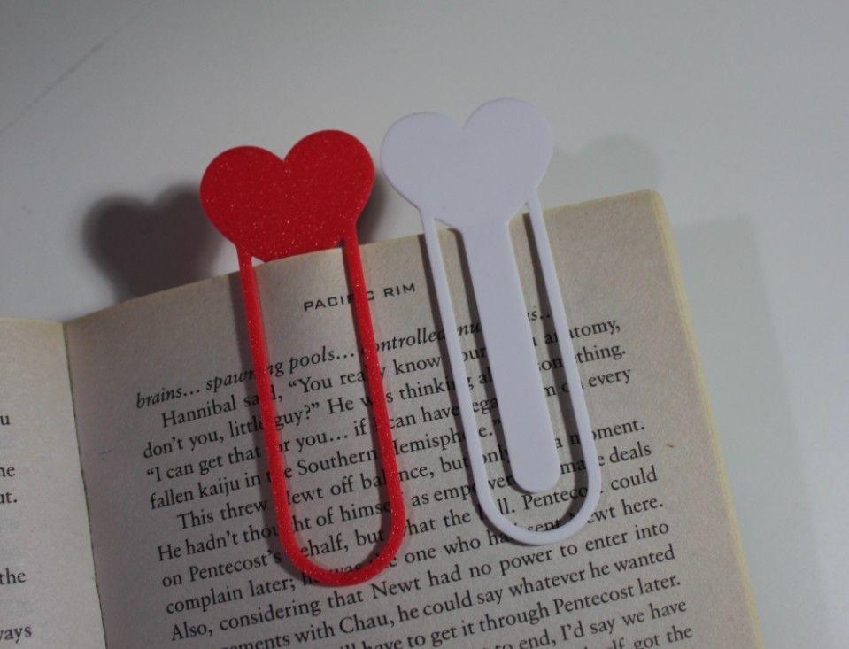 Pack 2 Marcapáginas en forma de corazón-1