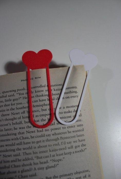 Pack 2 Marcapáginas en forma de corazón-2
