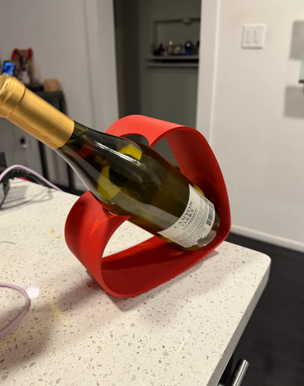 Porta Vino de corazón - San Valentín-1