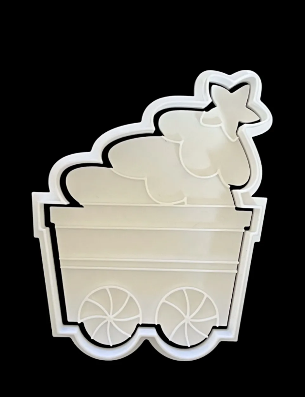 Cortadores de galletas - Tren Navideño (pack 3 un)-2