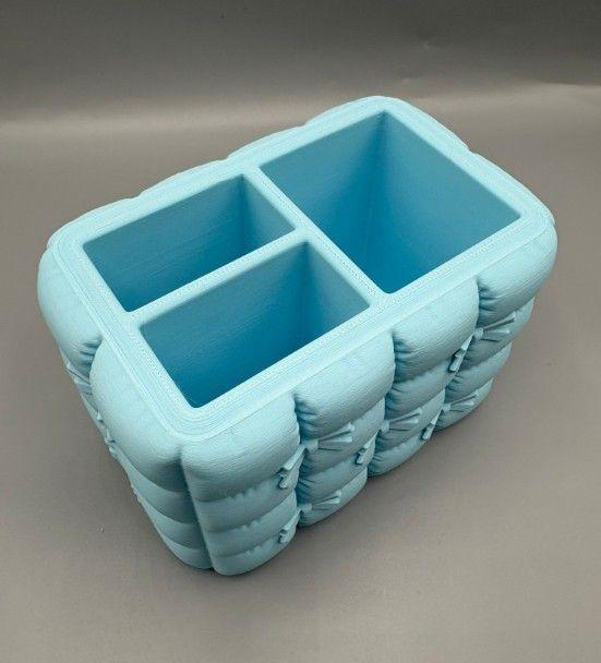 Organizador De Maquillaje Con Lazo Acolchado Estético-2