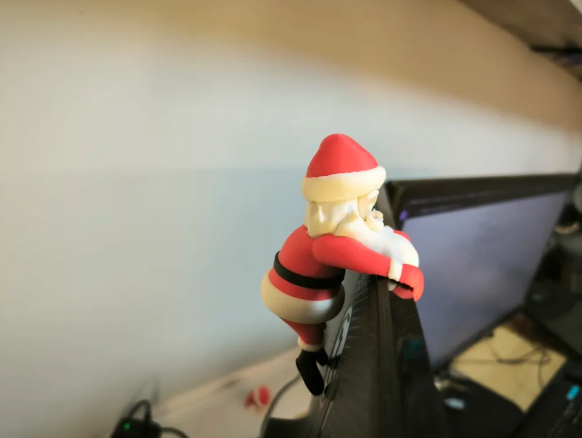 Adornos navidad para Monitor Papa Noel-3