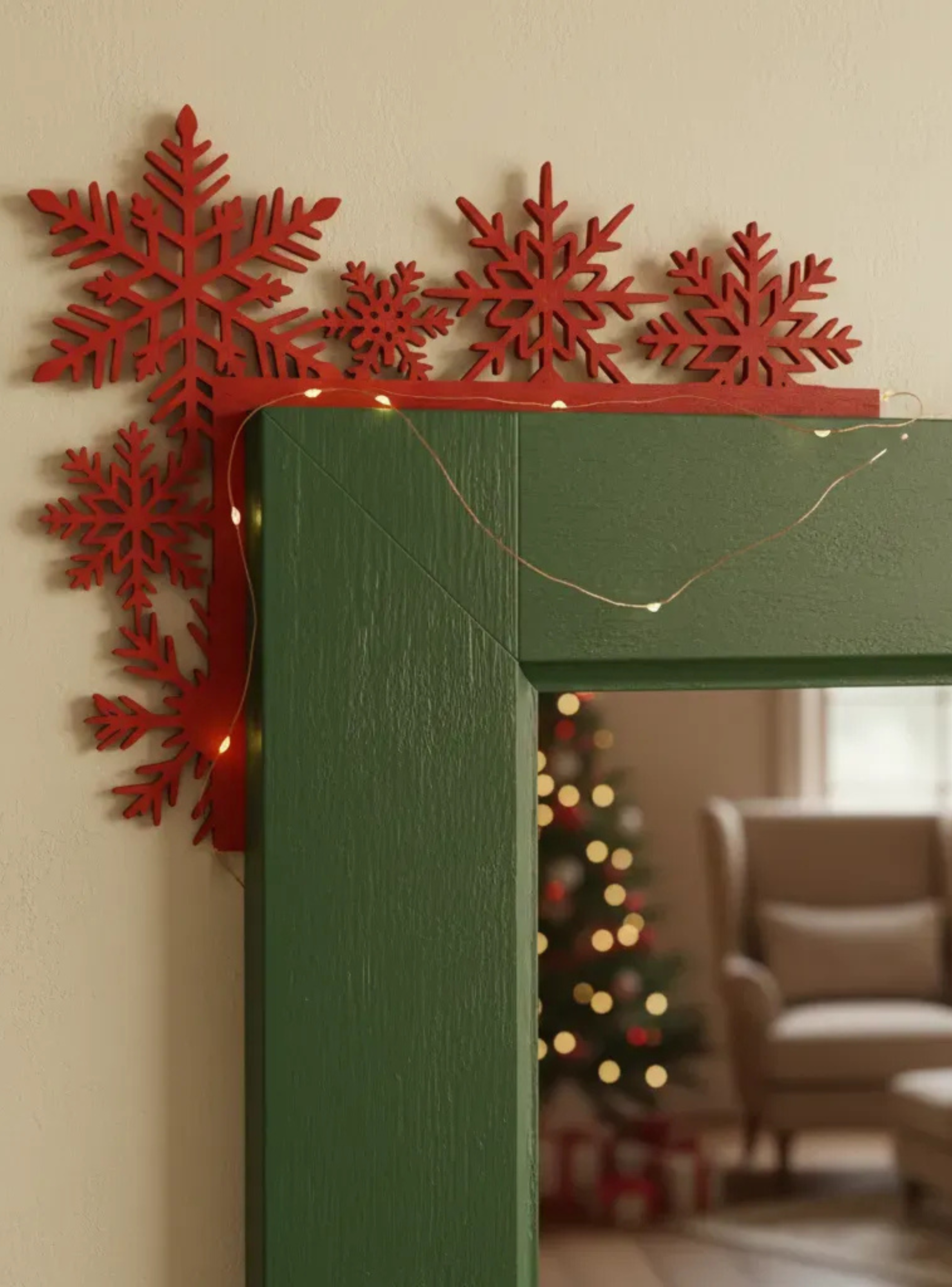 Decoración para el marco de la puerta de Navidad-4