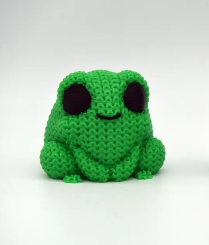 Mini Figura - Rana Estilo Tejido-2