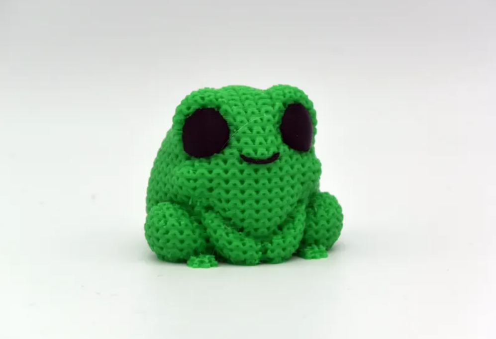 Mini Figura - Rana Estilo Tejido-3