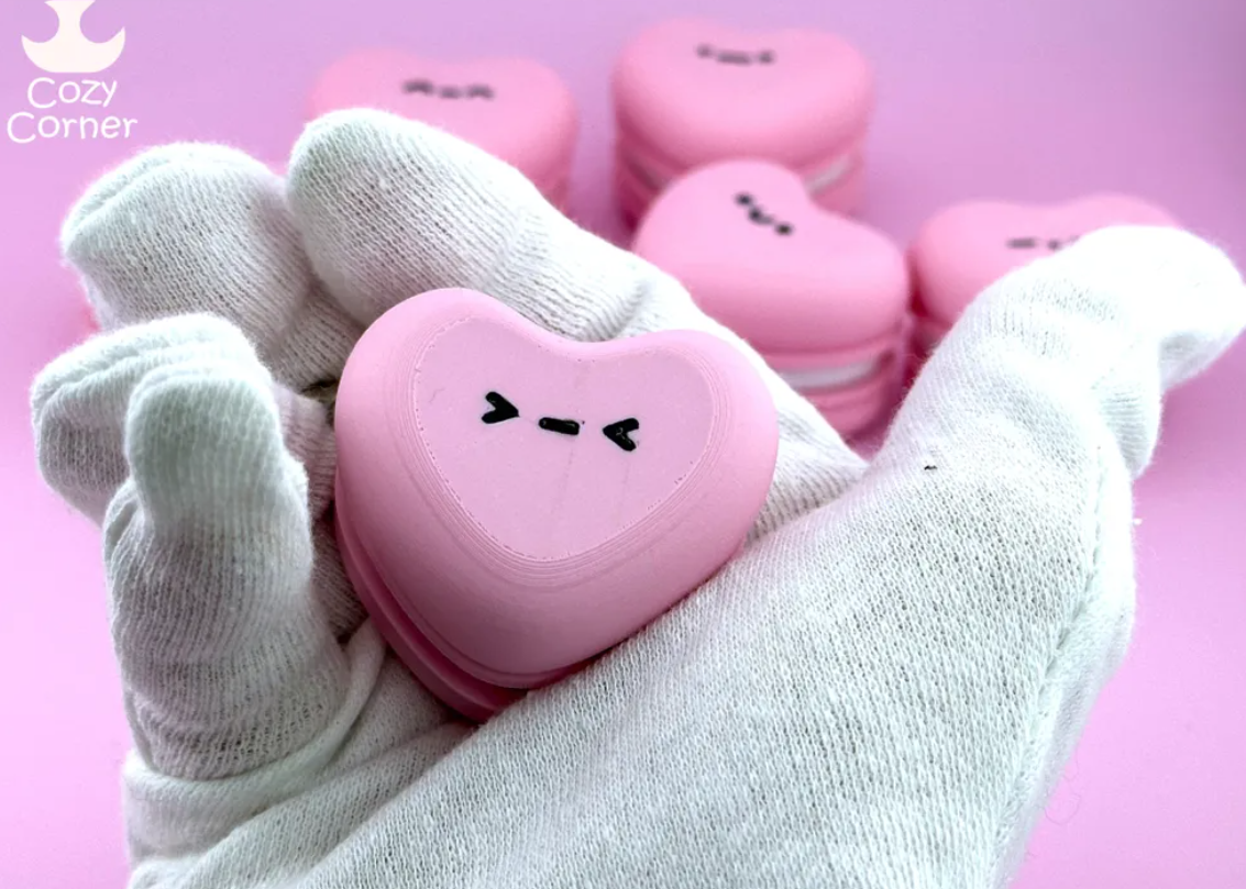 Figura Clicker forma macaron corazón-2