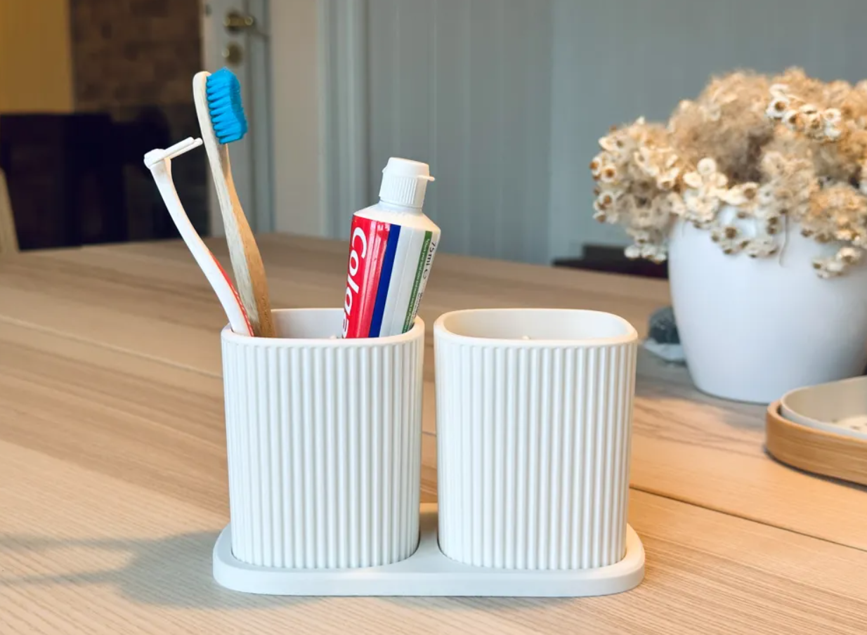 Organizador de baño - Portacepillos de dientes-2