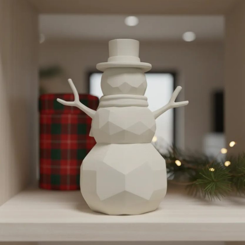 Adorno - Muñeco de Nieve Navideño-2