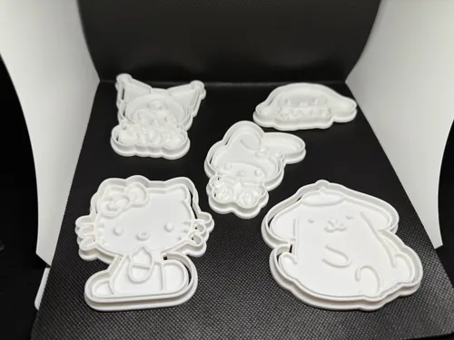 Cortadores Y Sellos De Galletas Sanrio (pack 5 Unidades)-2