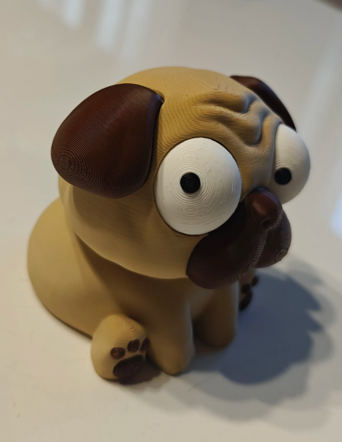 Figura Decorativa Prints Patro- Pug Ojos Saltones -4