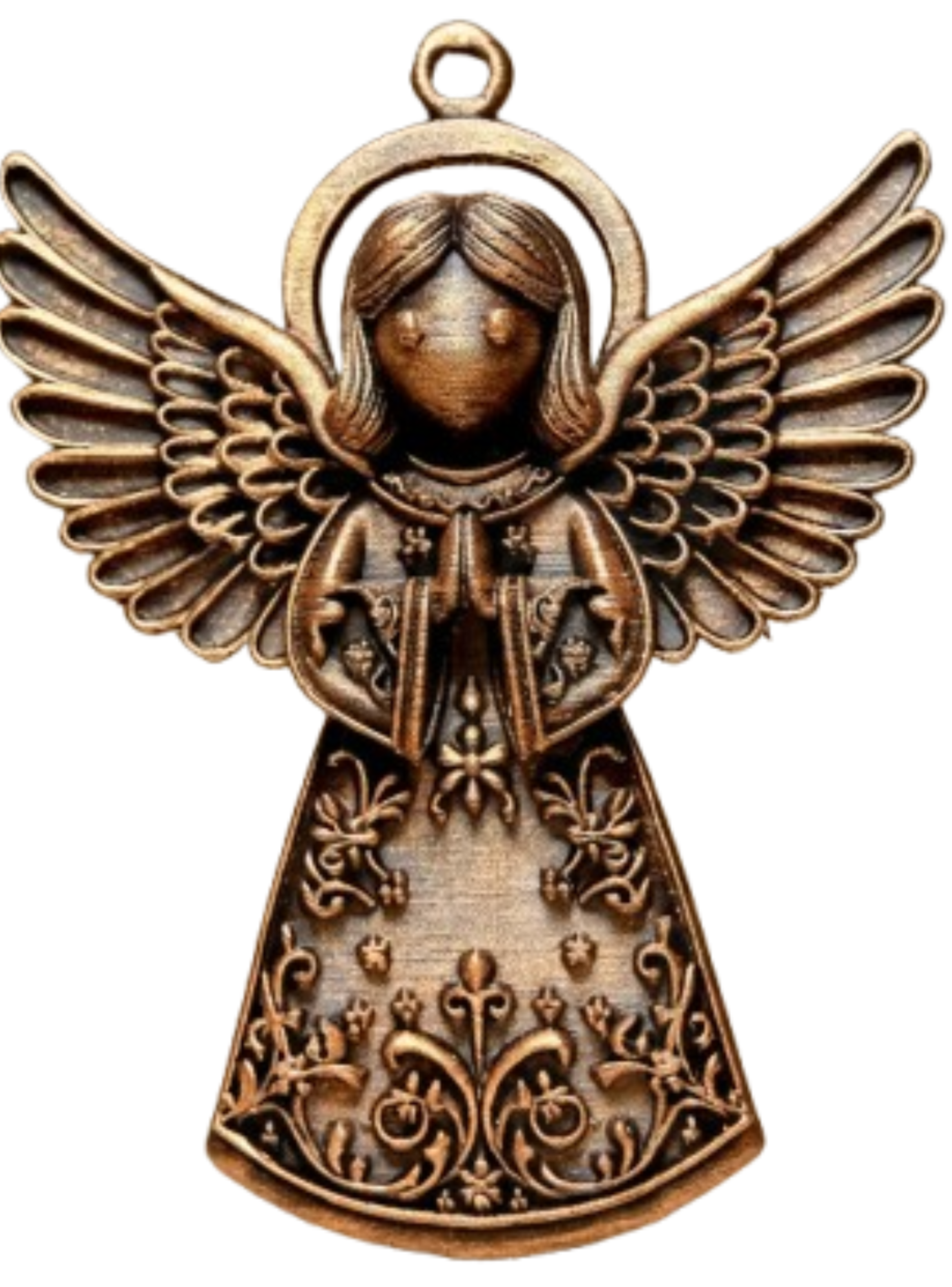 Navidad Decorativa - Angel Dorado-0