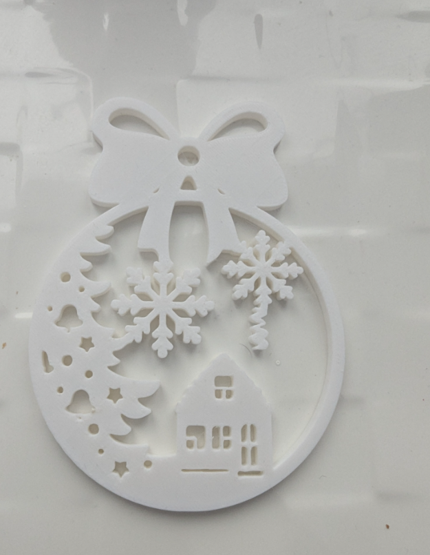 Adorno navidad para Árbol - Casa en la nieve-2