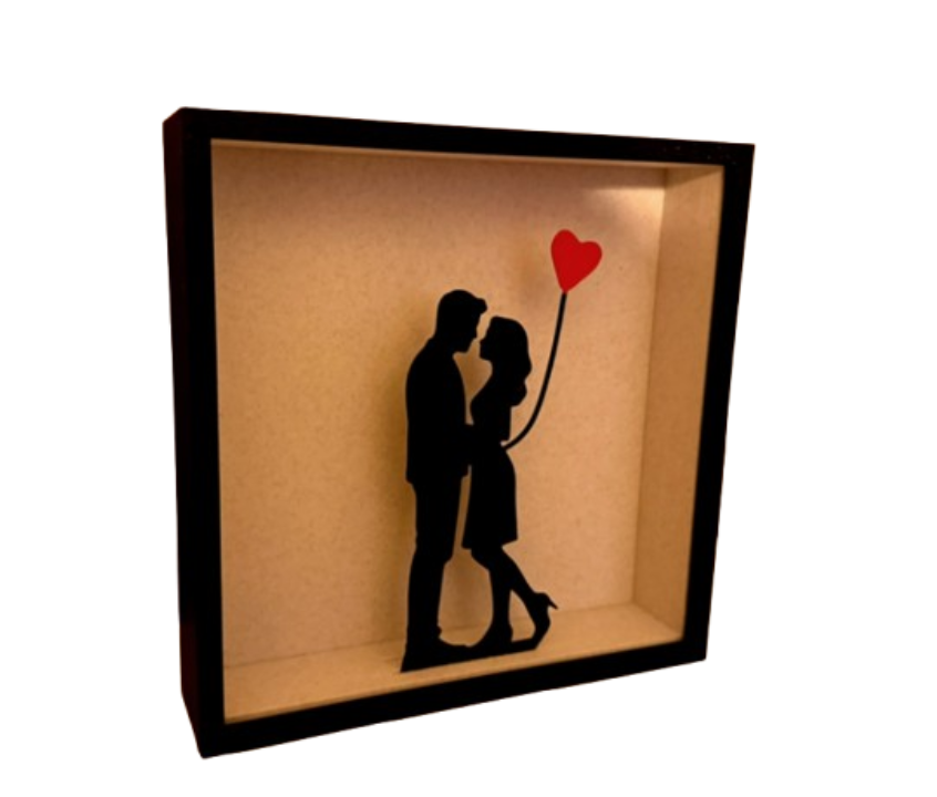 Caja de Sombras 3D para el Día de San Valentín-0