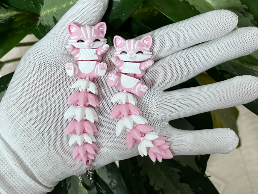 Llavero de Gato Flexible (Pack 2)-4