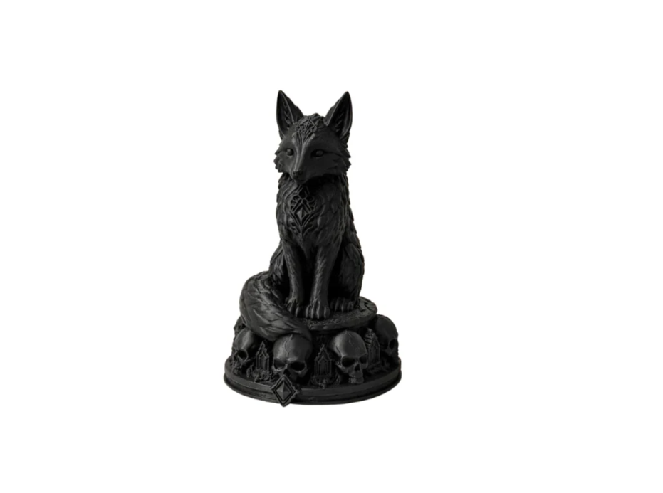 Escultura Elegante Prints Patro- Zorro Necro -0