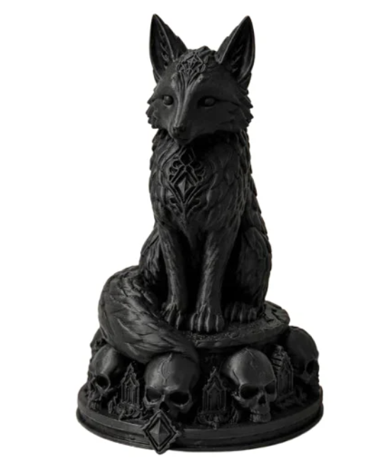 Escultura Elegante Prints Patro- Zorro Necro -1
