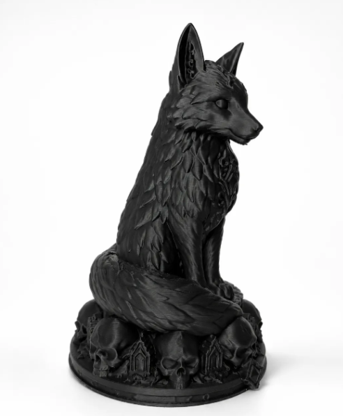Escultura Elegante Prints Patro- Zorro Necro -4