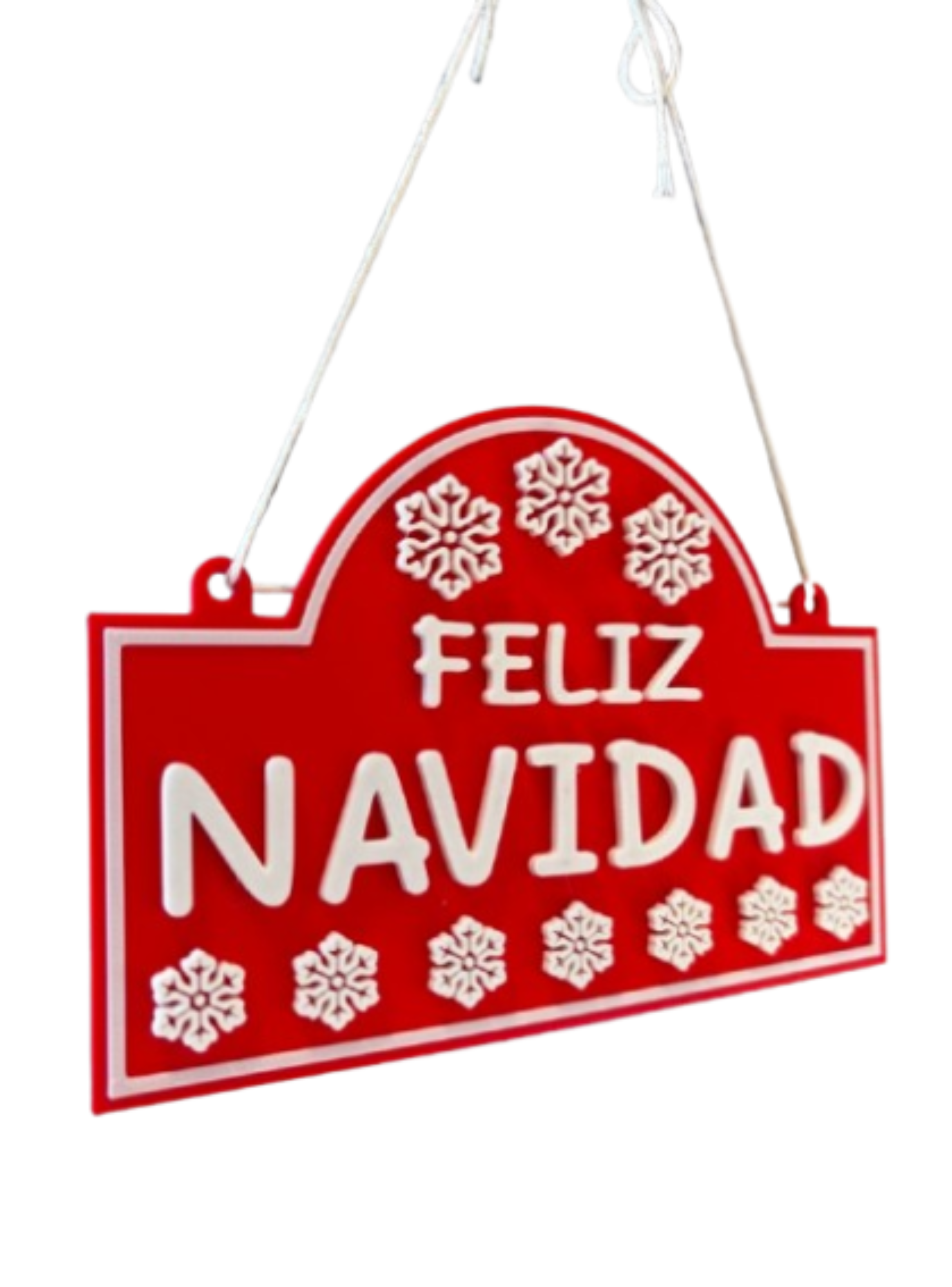 Adorno de Navidad - Cartel de Feliz Navidad-0