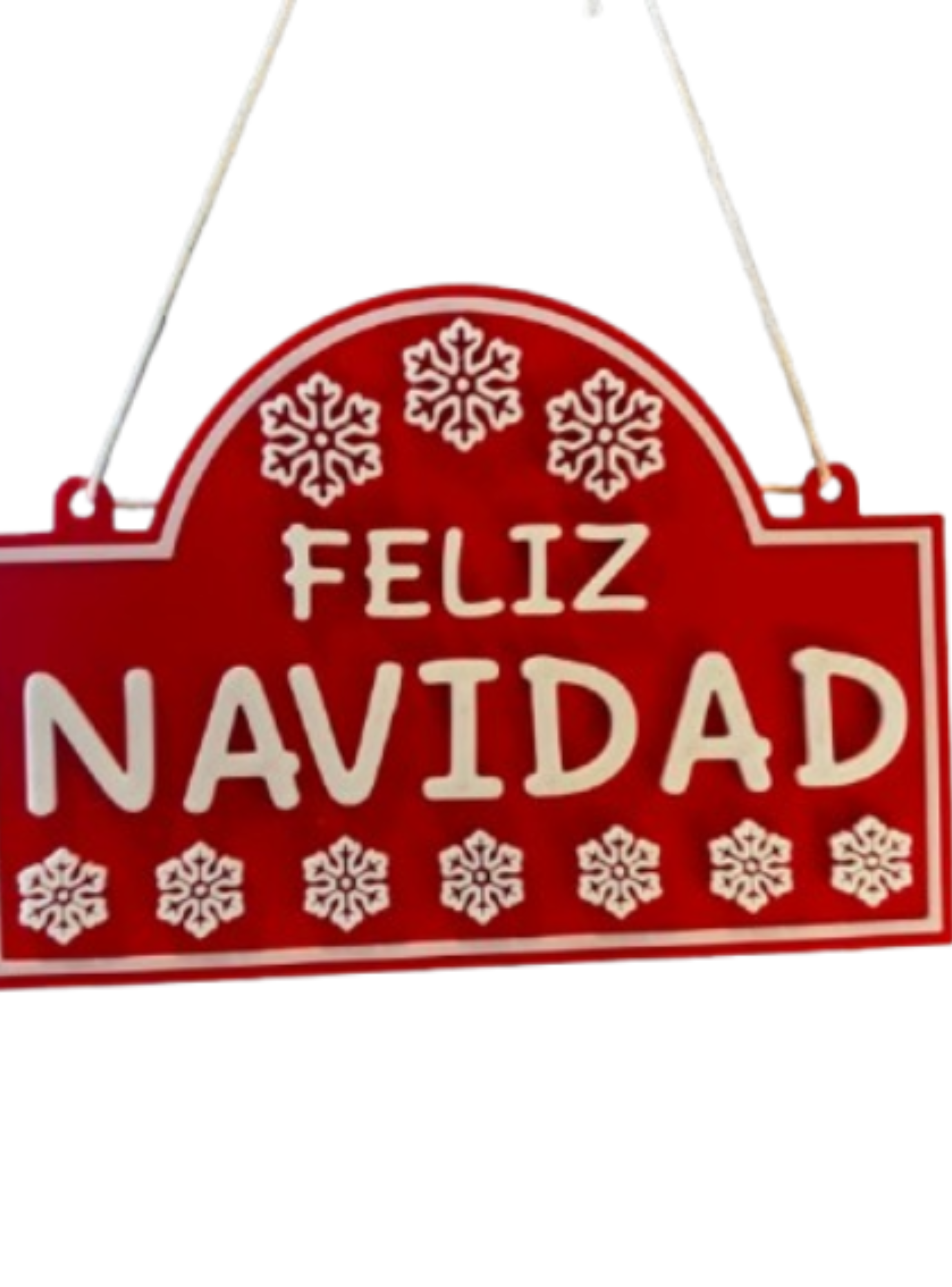 Adorno de Navidad - Cartel de Feliz Navidad-1