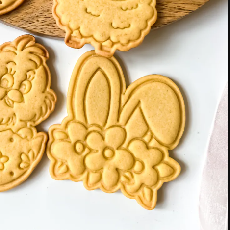  Cortador y sello de galletas - Orejas de Conejito de Pascua-2