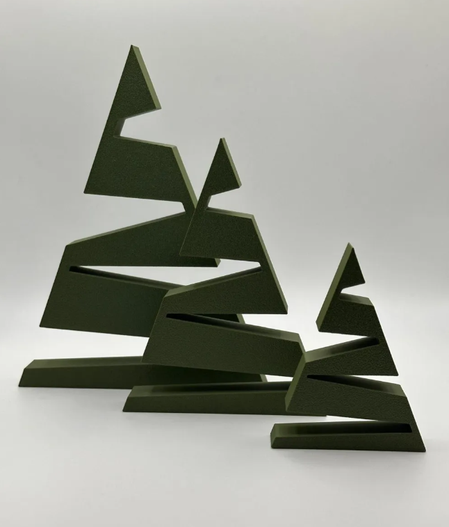 Adorno navidad - Árboles modernos (pack 3 un)-4