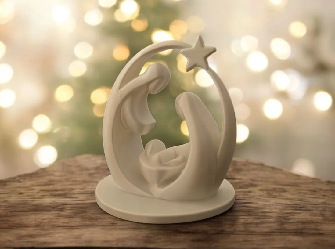 Adorno navidad - Pesebre Moderno-2