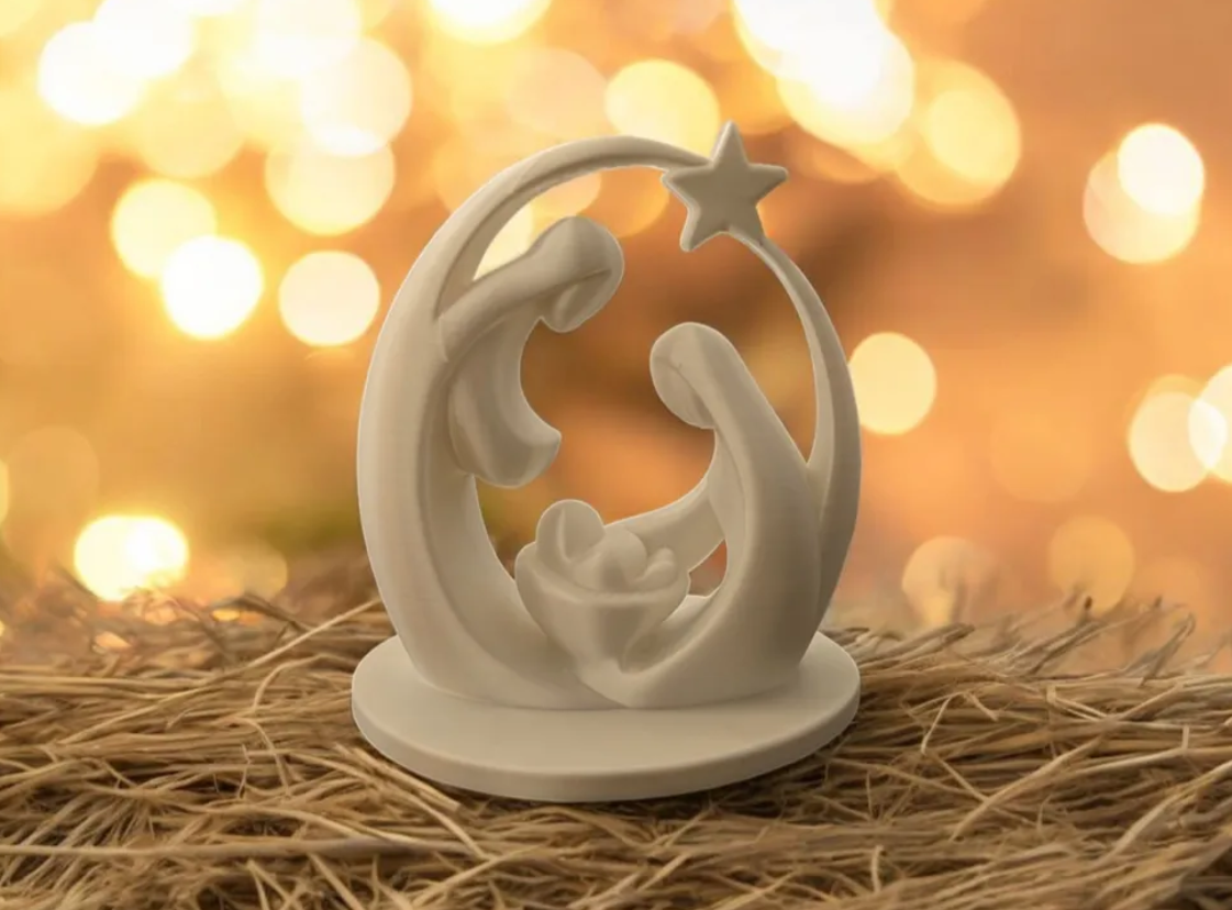 Adorno navidad - Pesebre Moderno-3