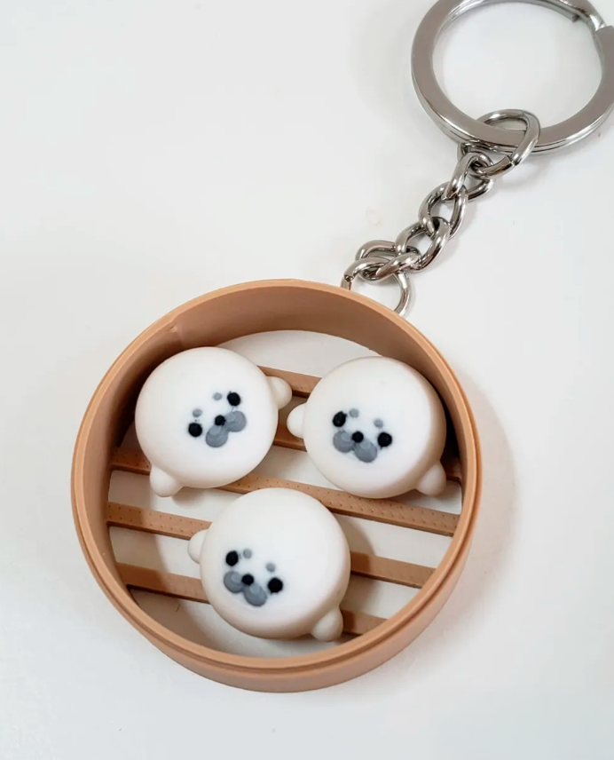 Llavero de panecillos de foca-2