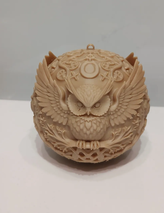 Adorno navidad para árbol - Búho Lunar-2