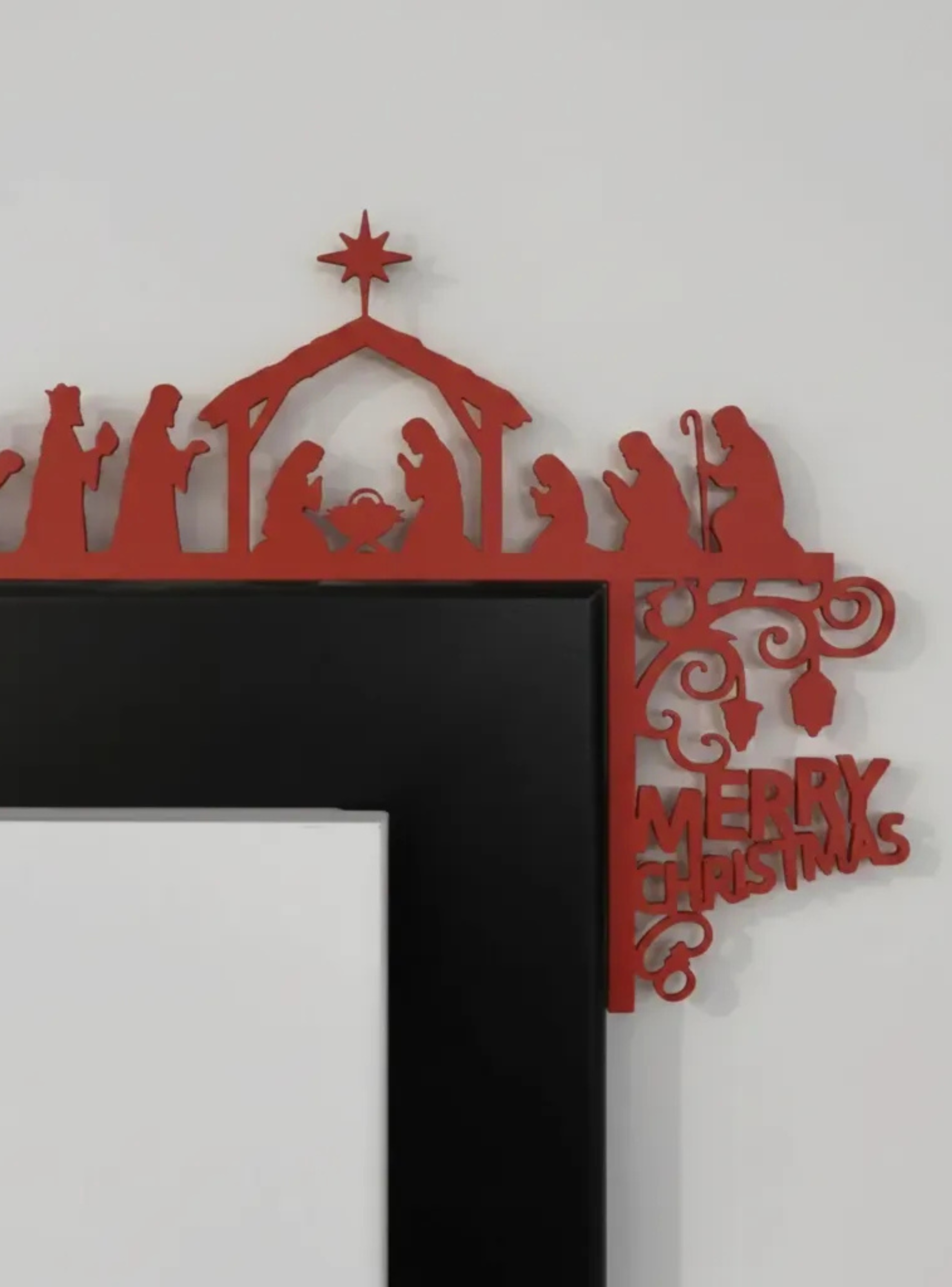 Decoración de Marco de Puerta Navideña-1