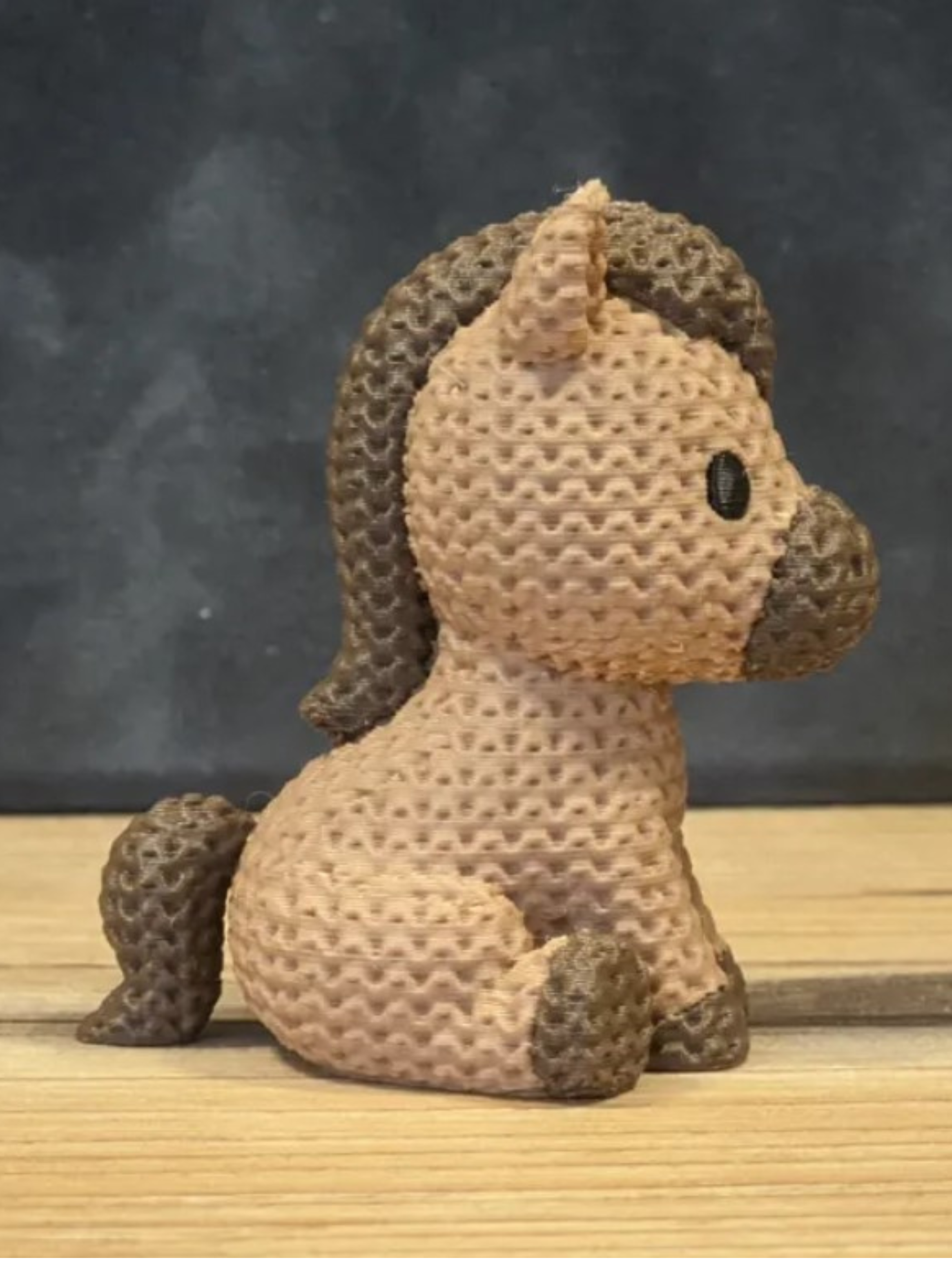 Mini Figura - Caballo Estilo Tejido-3