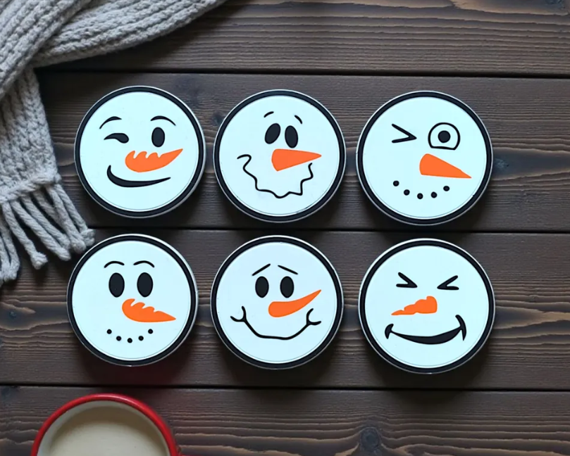 Posavasos - Muñecos de Nieve (6 un)-2