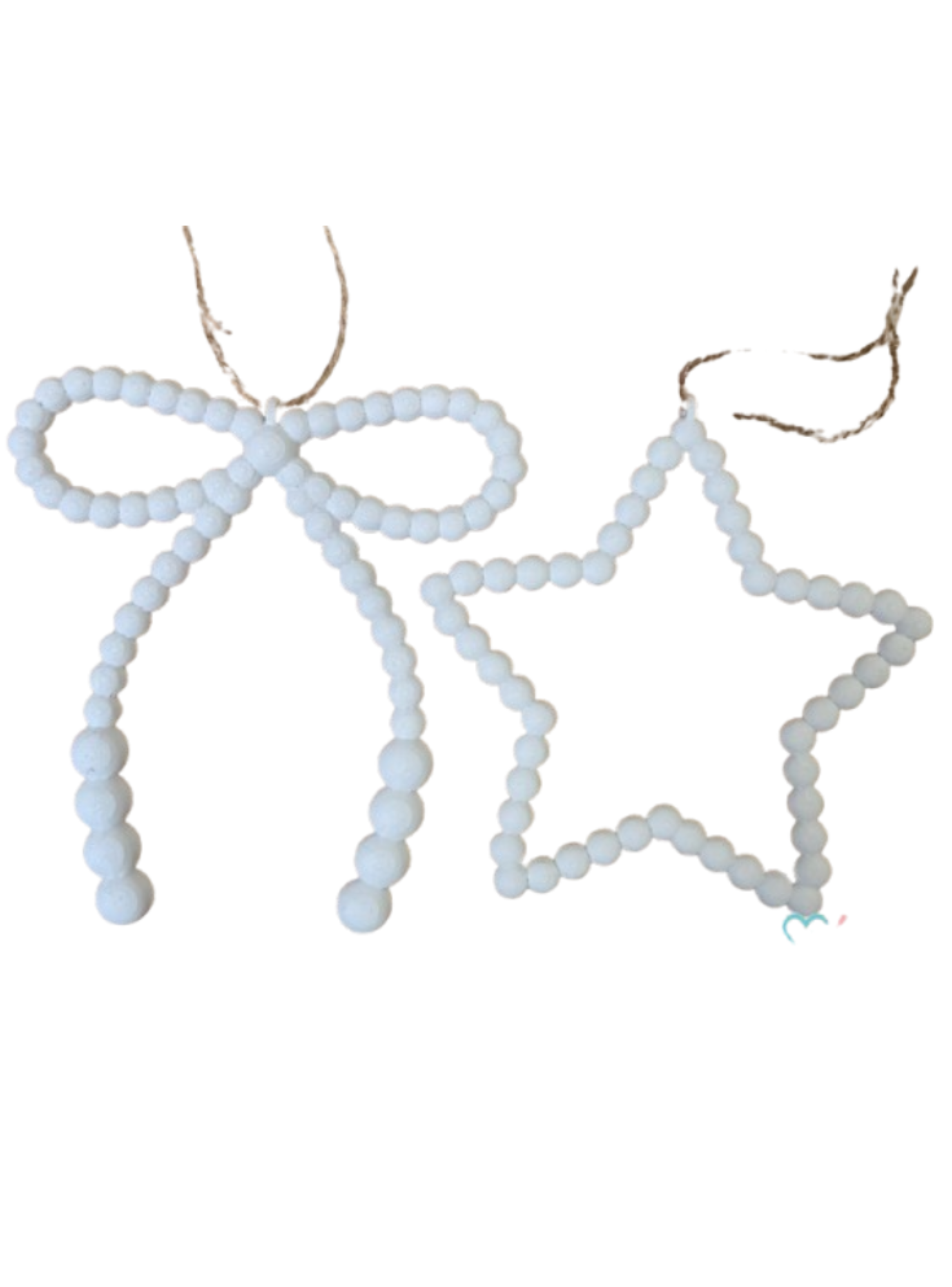 Elegante conjunto de Adornos Navideños de Cuentas-2