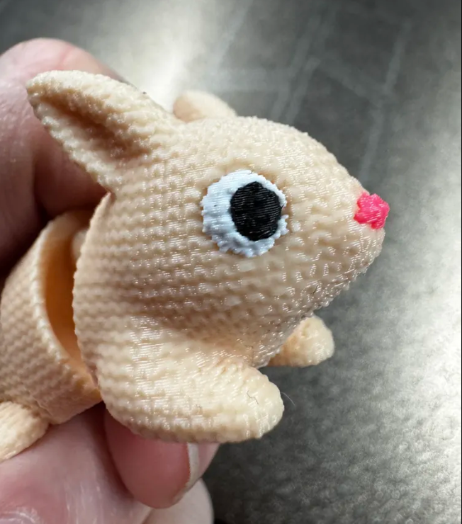  Mini figura de conejito flexible-4